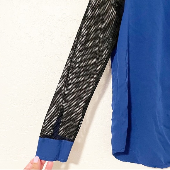 Rock & Republic Top Mesh Sleeves Size Medium - Picture 5 of 7